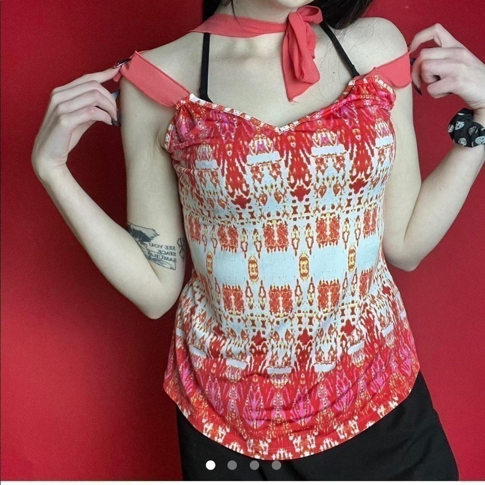 Pink and white summer time tank top ❤️🤍​​​​​​​​​​​​​​​​​​​​​​​​​​